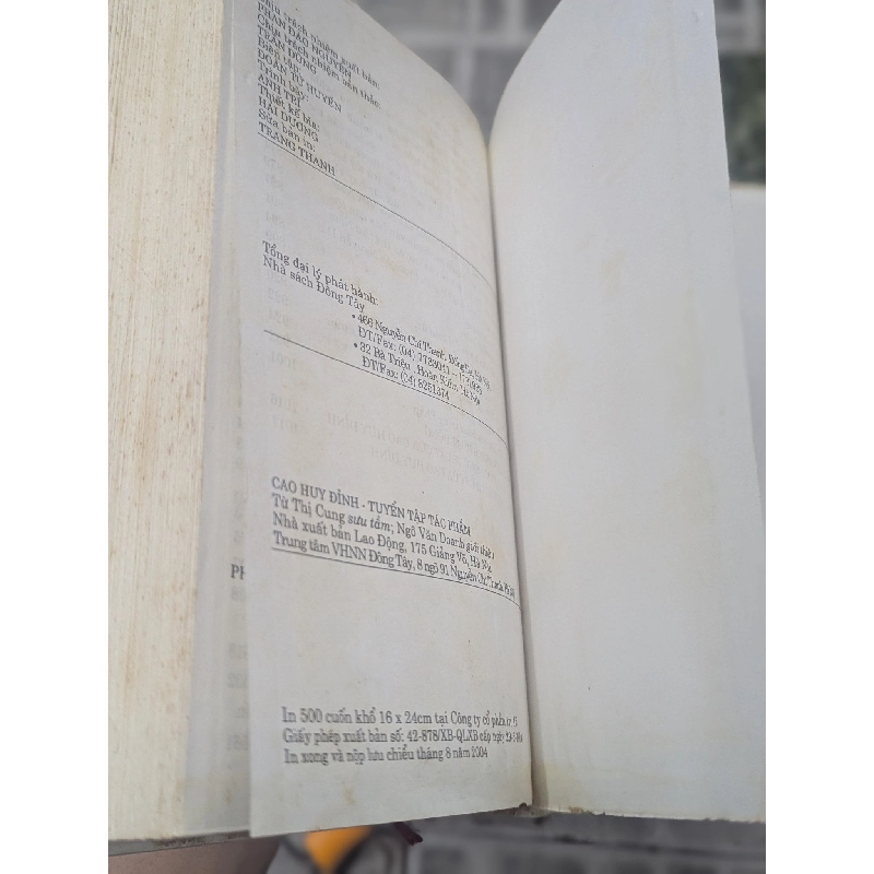 CAO HUY ĐỈNH : TUYỂN TẬP TÁC PHẨM 119400