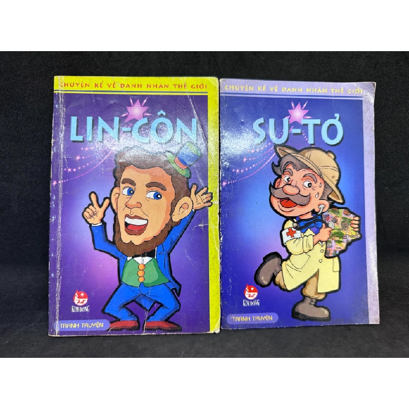 Combo 2 Cuốn Su-Tơ, Lin-Côn, Chuyện Kể Về Danh Nhân Thế Giới, Mới 60% (Ố Vàng), 2003 SBM0307 184599