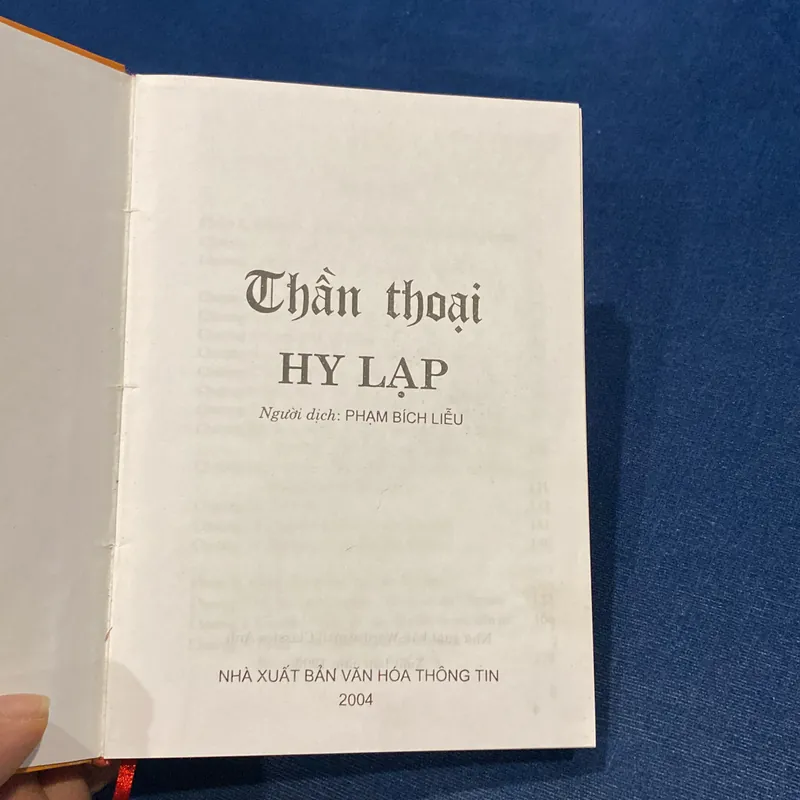 THẦN THOẠI HY LẠP, bản bìa cứng (XB 2004) 593518