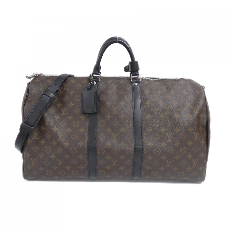 Túi xách Boston Louis Vuitton Monogram Macassar Keepall Bandoulière 55cm M56714 - Hàng hiệu Authentic 770759