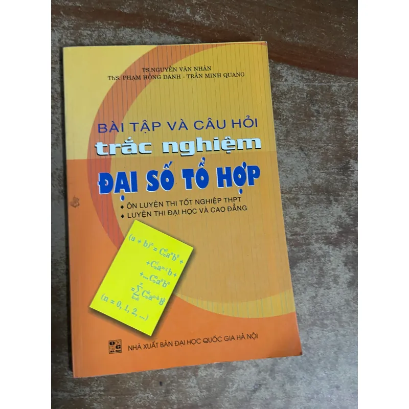 BÀI TẬP VÀ CÂU HỎI TRẮC NGHIỆM ĐẠI SỐ TỔ HỢP 733008