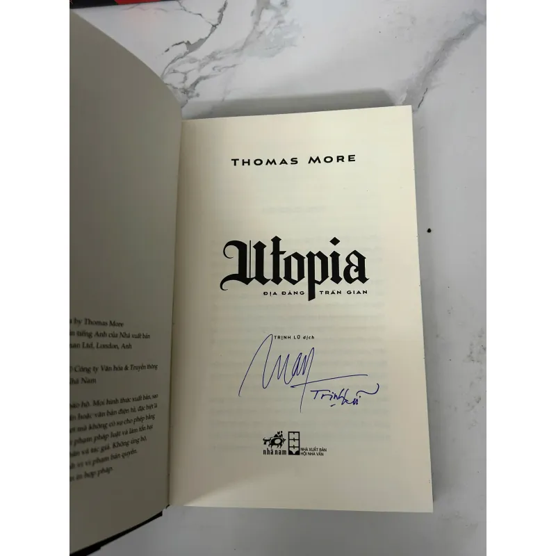 Utopia – Địa đàng trần gian (có chữ ký tác giả) 745819