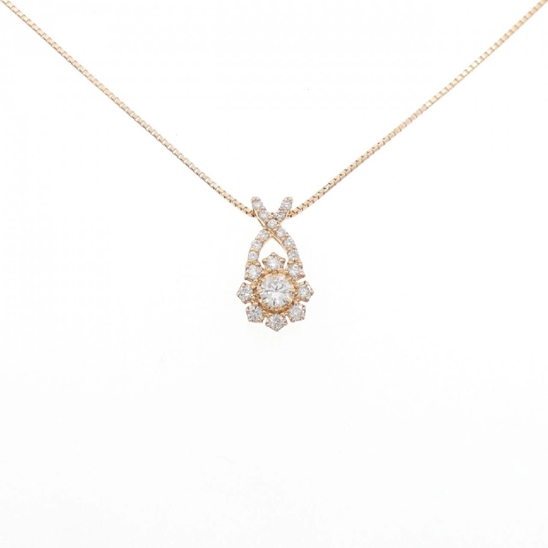 K18PG Dây chuyền kim cương 0.110CT - Hàng hiệu Chính hãng 866991