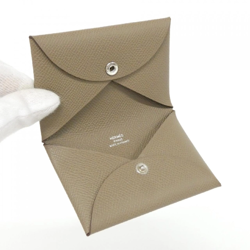 【Sản phẩm chưa sử dụng】Thẻ đựng thẻ Hermes Calvi 044164CK 622607