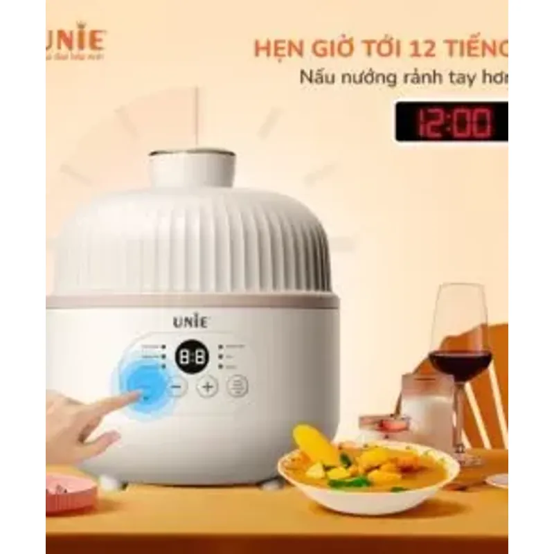 Nồi nấu chậm USC08W dung tích 0.8L, 6 chức năng nấu, hẹn giờ nấu 12 tiếng 960447
