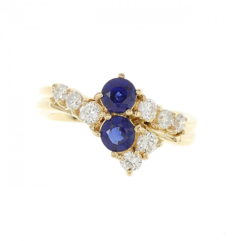 Nhẫn Sapphire K18YG 0.61CT 671743