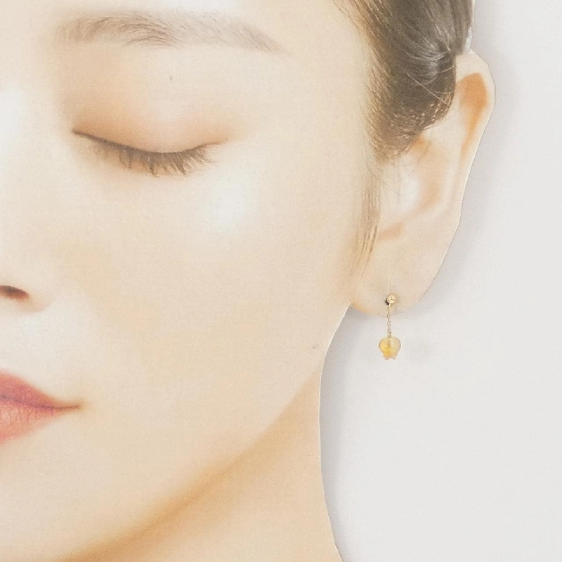 K18YG Citrine Bông tai - Hàng hiệu Chính hãng 868690