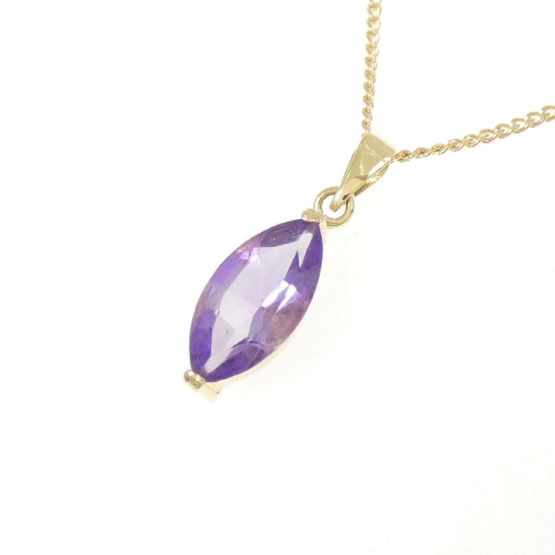 K18YG Amethyst Necklace - Hàng hiệu Authentic 860680