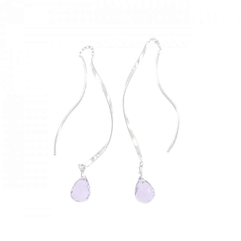 K18WG Đá Amethyst Bông Tai 2.00CT - Hàng hiệu Chính hãng 867993