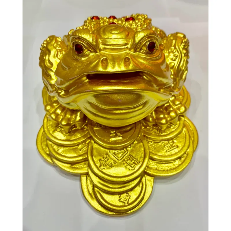 Tượng Thiềm Thừ / Cóc ngậm tiền / Cụ khiết - Địa lý  Lạc Việt -11x9x7 607493