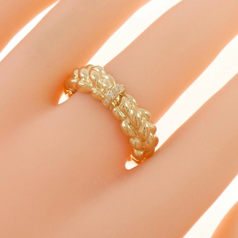 Nhẫn kim cương 750YG 0.03CT - Hàng hiệu Authentic 850833