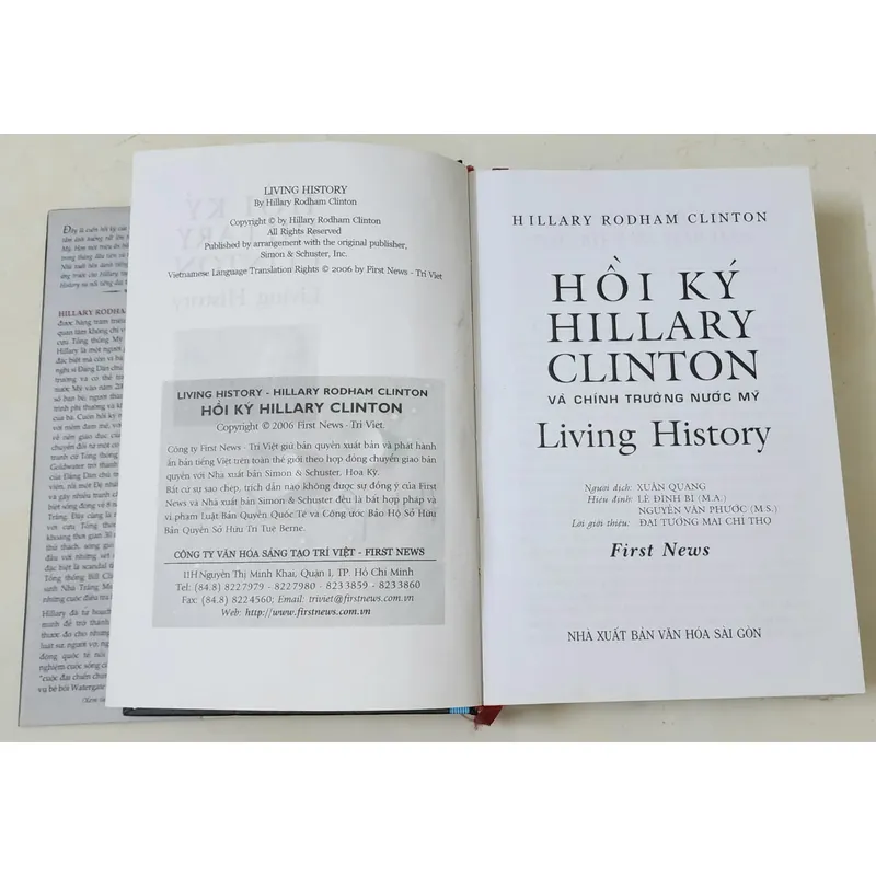 Hồi ký Hillary Clinton và chính trường nước Mỹ 704186