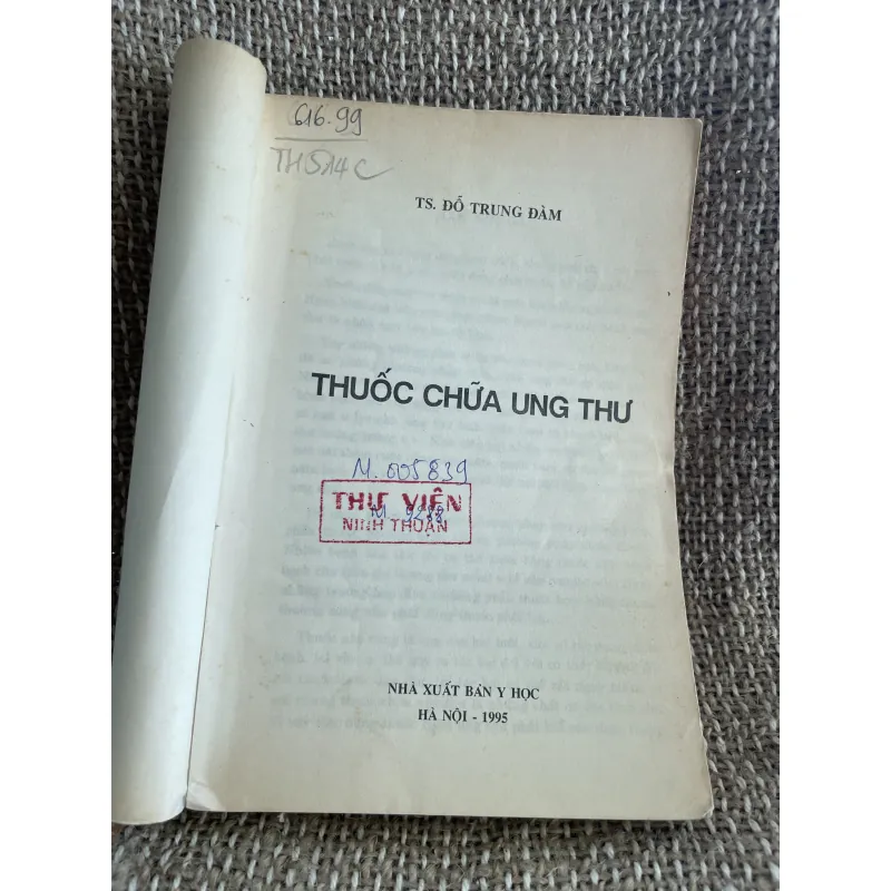 Thuốc chữa ung thư - tiến sĩ ĐỖ trung đàm; 300 trang  1025016