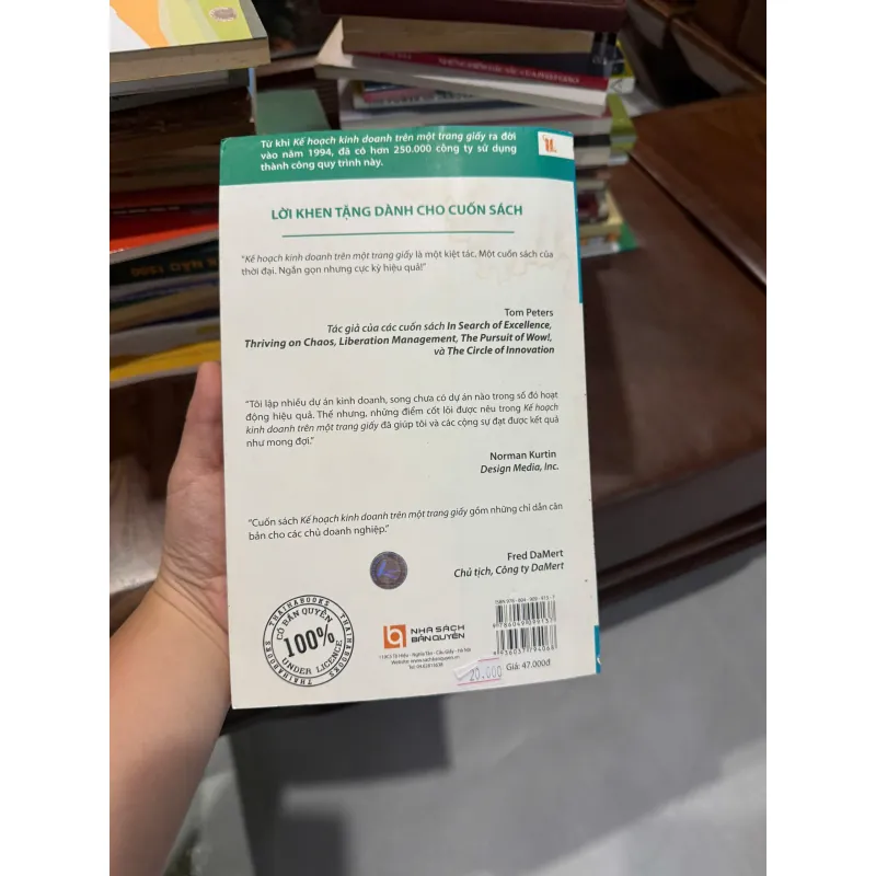 Kế Hoạch Kinh Doanh Trên 1 Trang Giấy – Jim Horan- K5 1044502