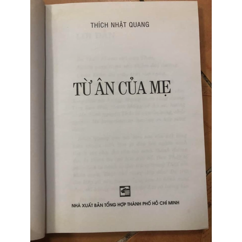 Sách cũ Từ ân của mẹ - Thích Nhật Quang 307045