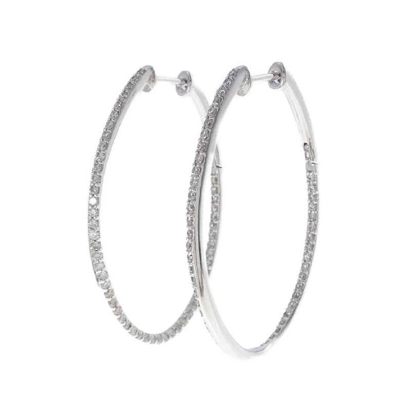 K18WG Bông tai kim cương 1.00CT - Hàng hiệu Chính hãng 869960