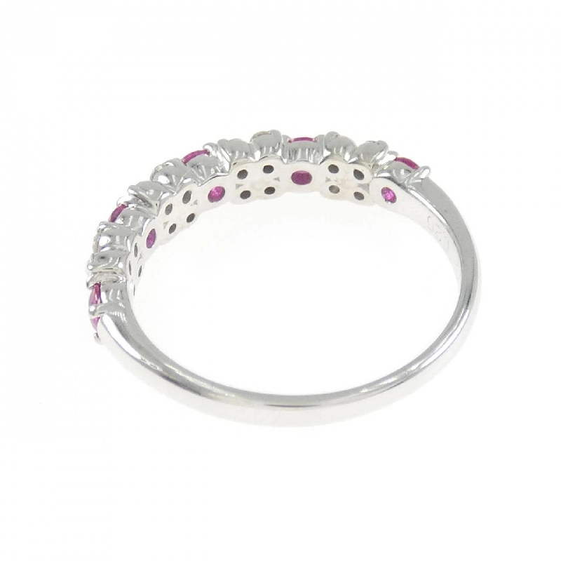 Nhẫn Ruby Hoa K18WG 0.46CT - Hàng hiệu Chính hãng 854700