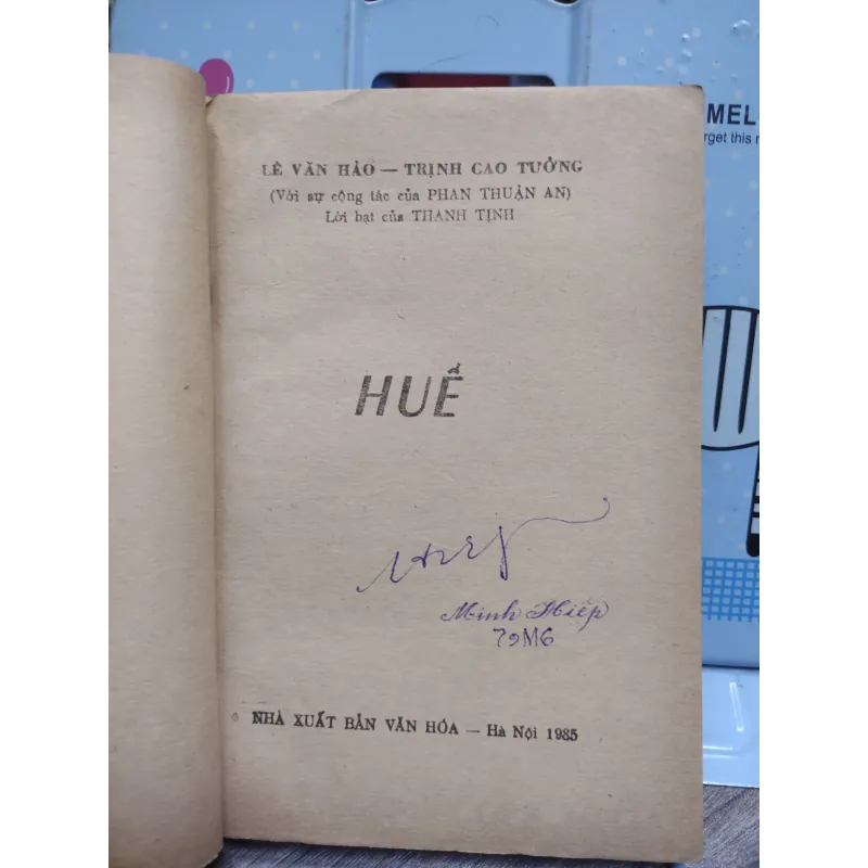 Sách: Huế - Lê Văn Hảo – Trịnh Cao Tưởng (A2) 576562