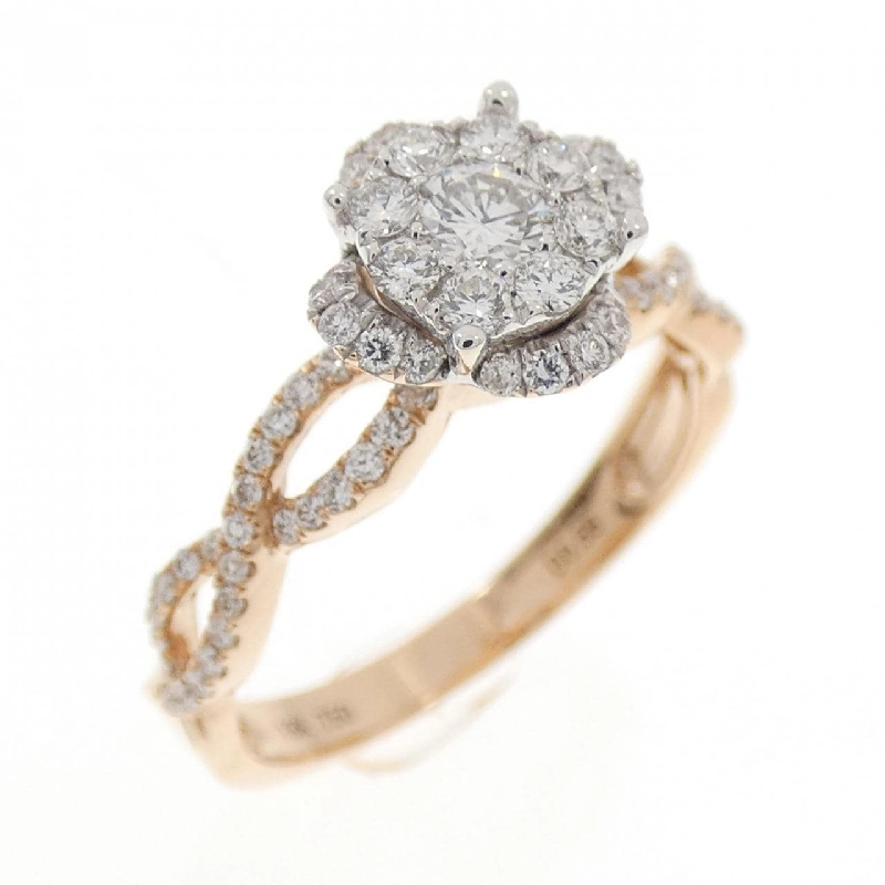 Nhẫn kim cương 750PG/750WG 0.56CT 668530