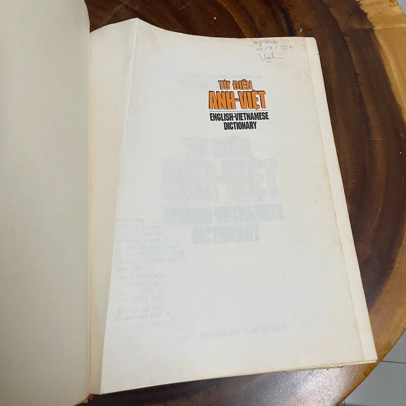 II Từ Điển Anh Việt - Viện Ngôn Ngữ Học - 1994 463239