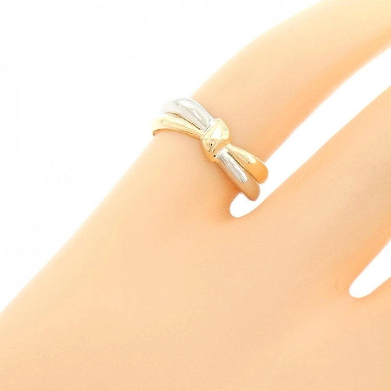 Nhẫn pinky K18YG/PT900 669994