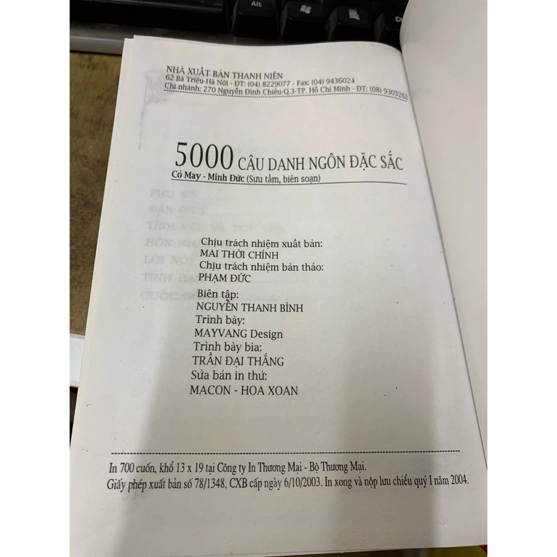 5000 câu danh ngôn đặc sắc. 999 460682
