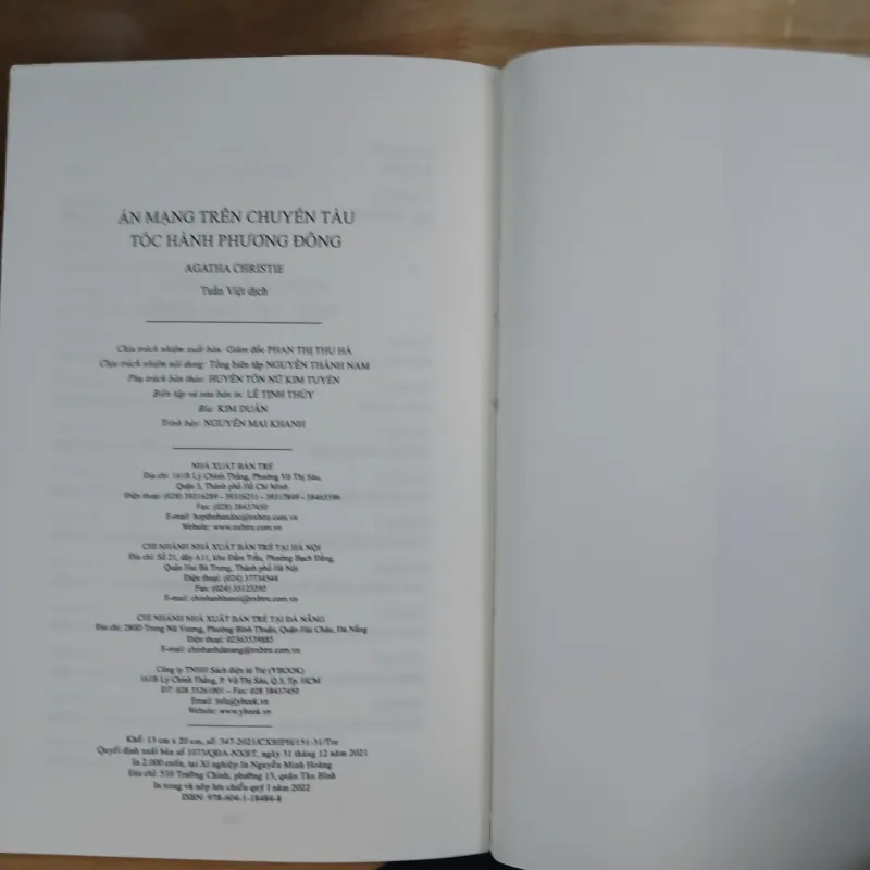 Án Mạng Trên Chuyến Tàu Tốc Hành Phương Đông - Agatha Christie 931533
