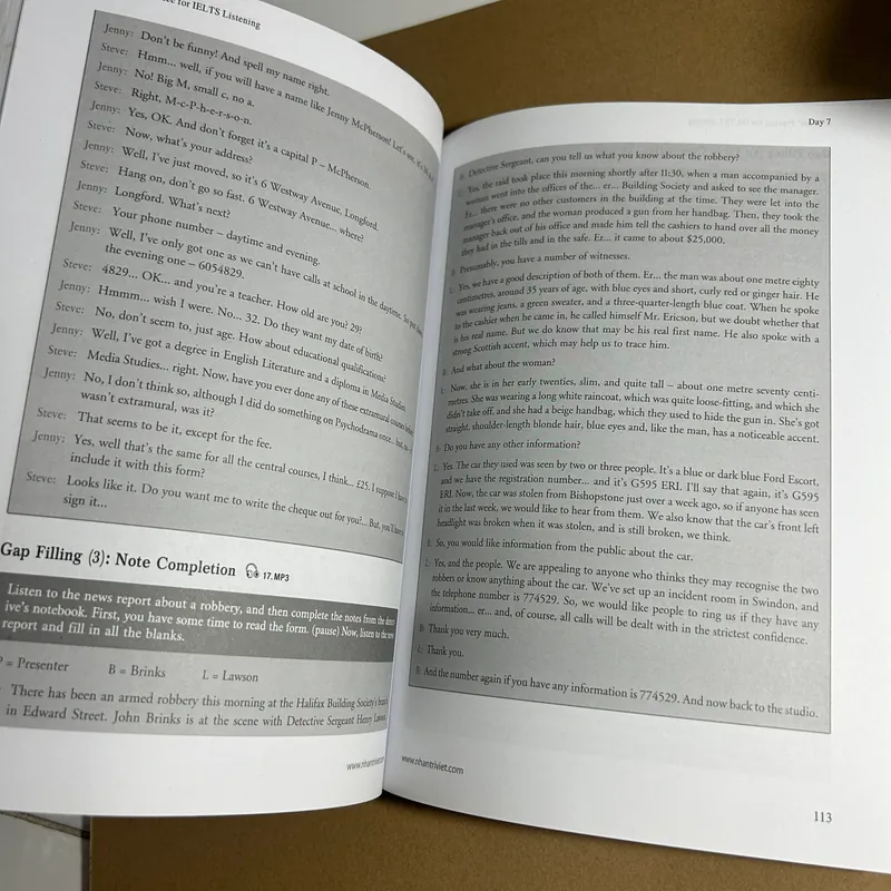 15 Day's Practice for Ielts Listening 732254