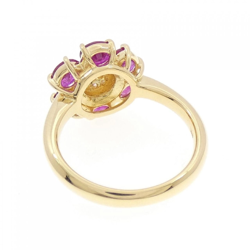 Nhẫn Ruby Hoa K18YG 2.10CT - Hàng hiệu Chính hãng 852565