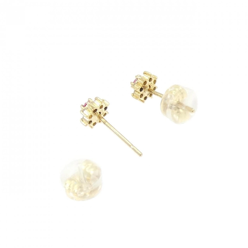 K18YG Bông tai Ruby - Hàng hiệu Chính hãng 866085