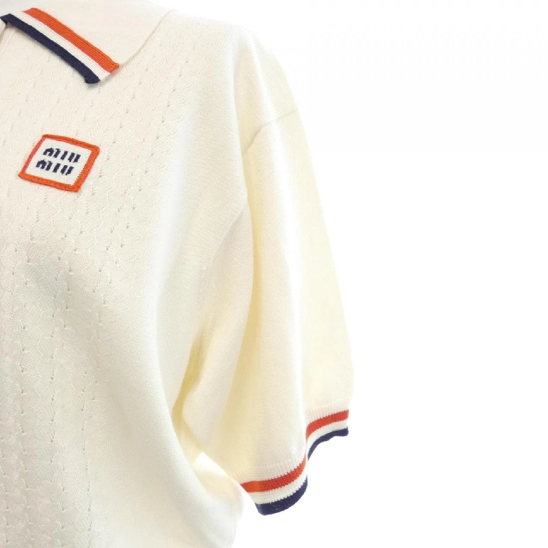 MIU MIU MIU MIU Logo MML676 110B Áo polo 629665