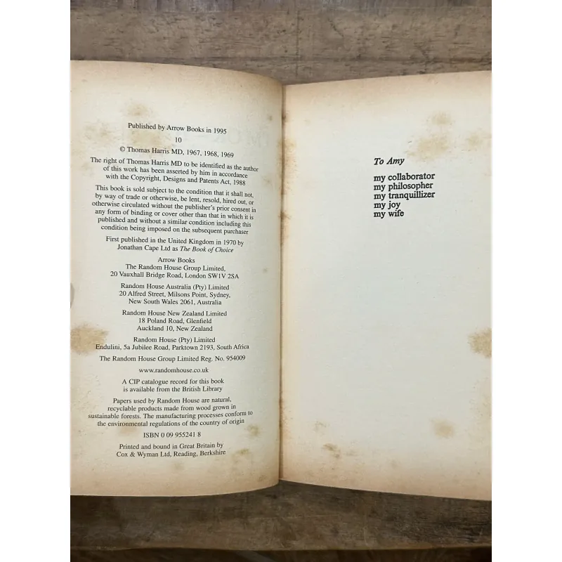 I'm OK – You're OK - Thomas A. Harris M.D. 734853