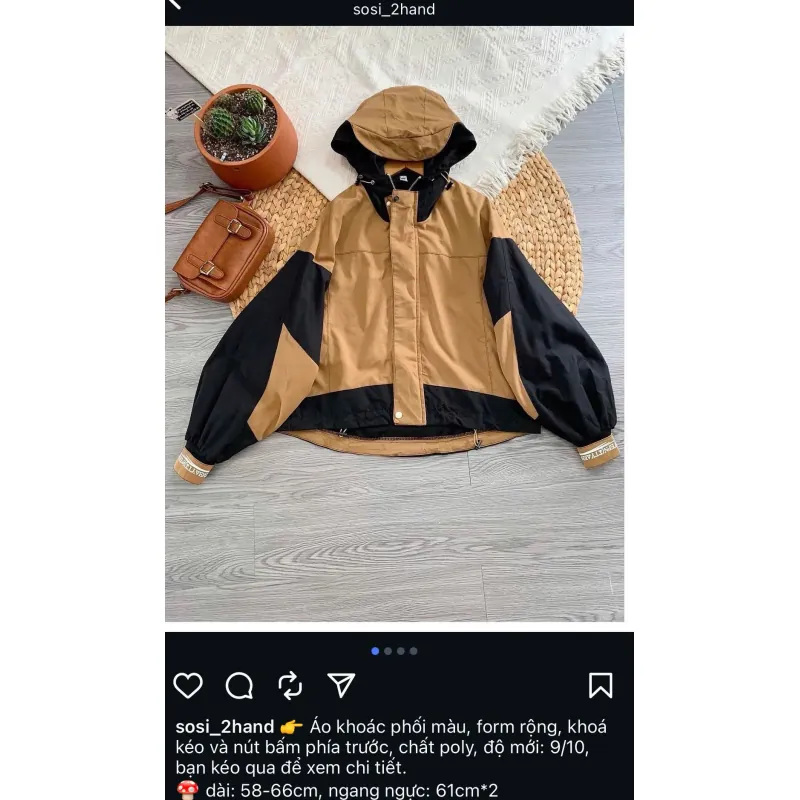 Áo Khoác cam đen 706538