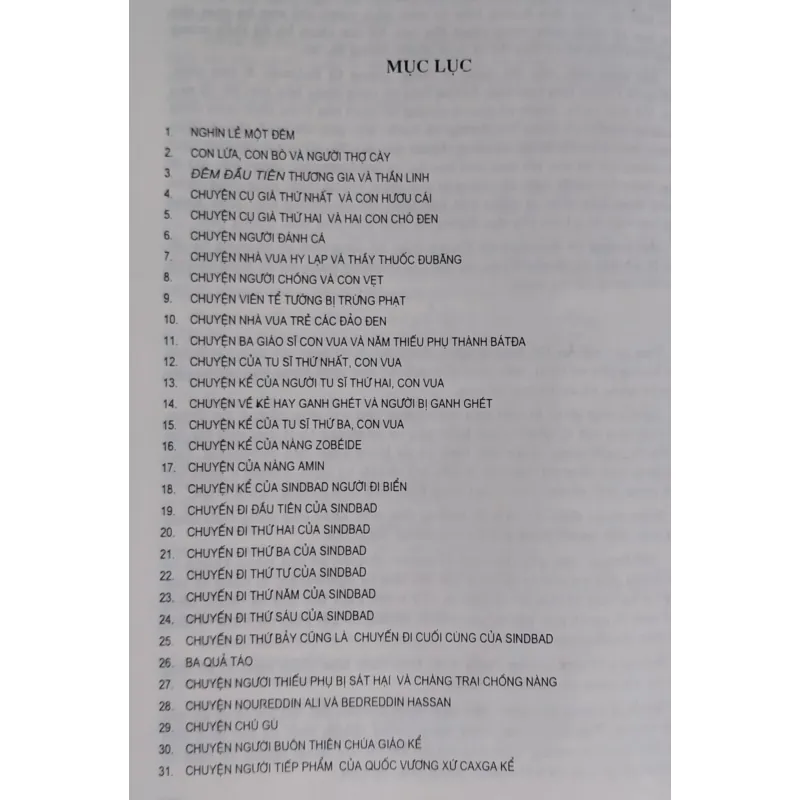 Nghìn lẻ một đêm/ Angtoan Galang/ Còn mới 989699