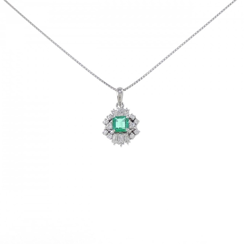 Dây chuyền Emerald PT900/PT850 0.58CT - Hàng hiệu Chính hãng 859660