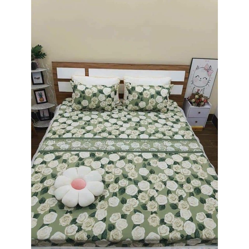 Ga giường cotton hoa hồng 🥰🥰🥰 104087