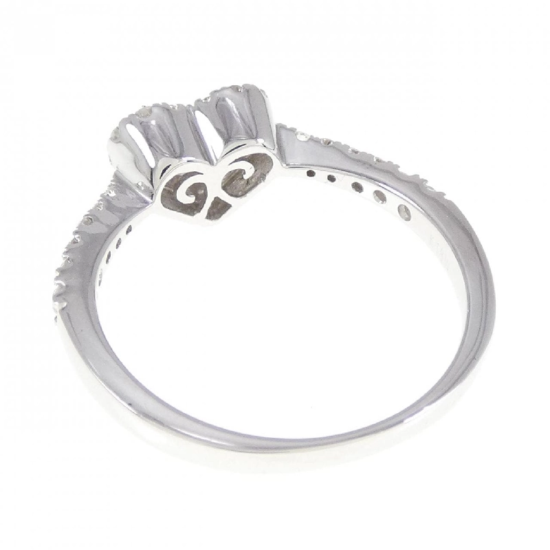 Nhẫn kim cương hình trái tim K18WG 0.38CT 673640