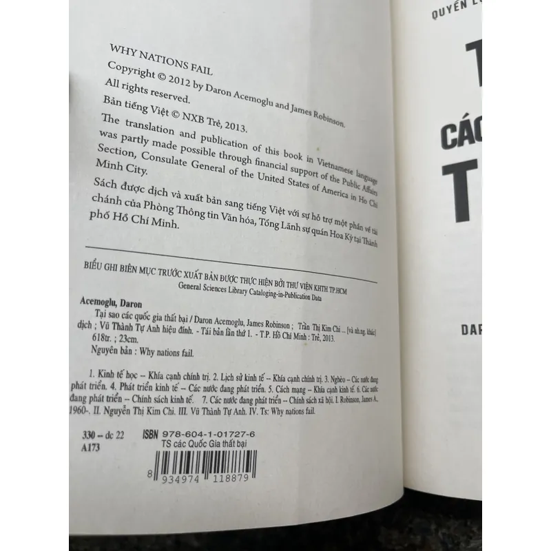 Tại sao các quốc gia thất bại Daron Acemoglu và James A. Robinson 707440