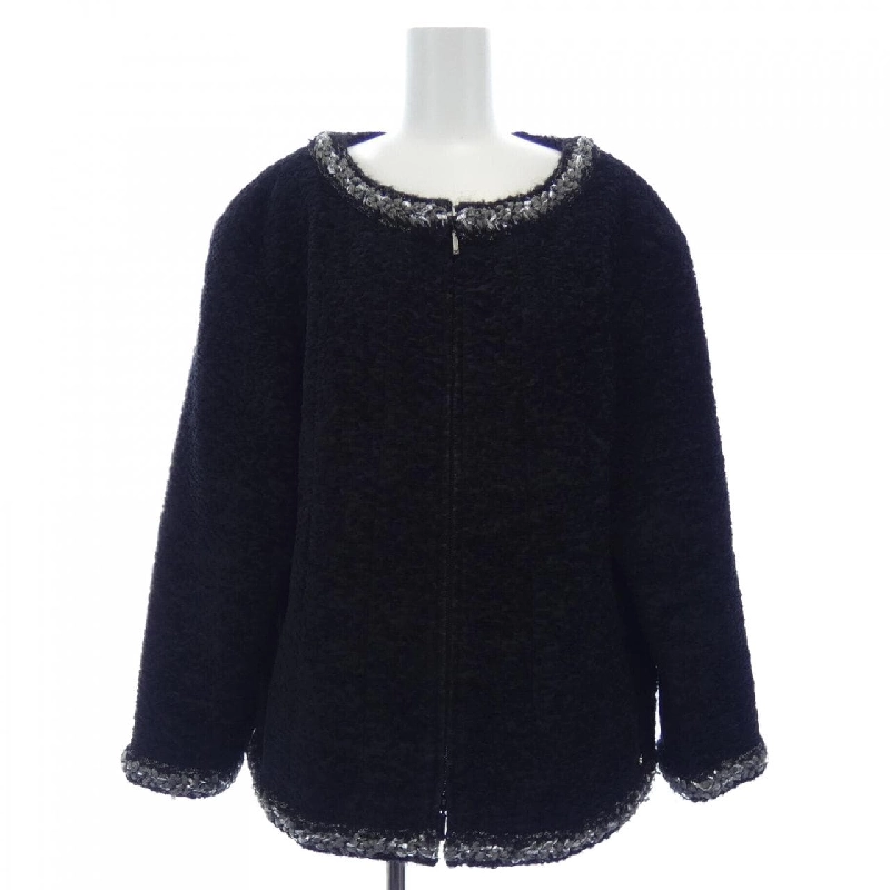 【Mã giảm giá】Áo khoác không cổ CHANEL 642934