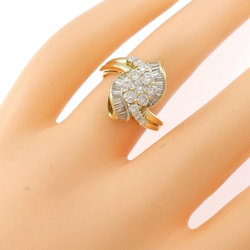 Nhẫn kim cương K18YG 1.10CT - Hàng hiệu Chính hãng 851369