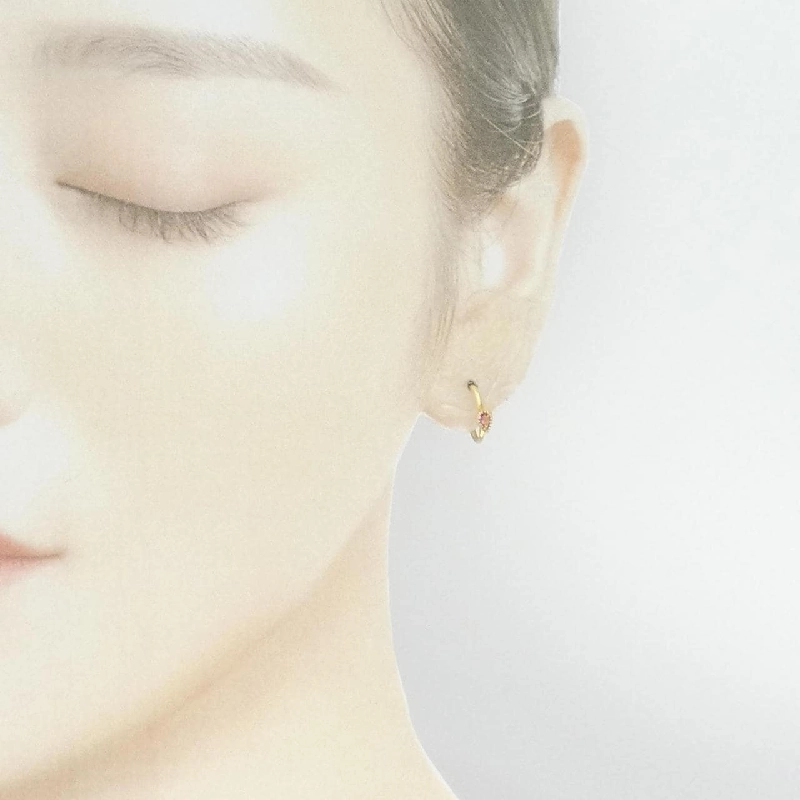 K18YG Tourmaline Bông tai - Hàng hiệu Chính hãng 868083