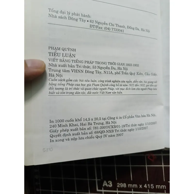 Tiểu Luận viết bằng tiếng Pháp trong thời gian 1922-1932 - Phạm Quỳnh 731195