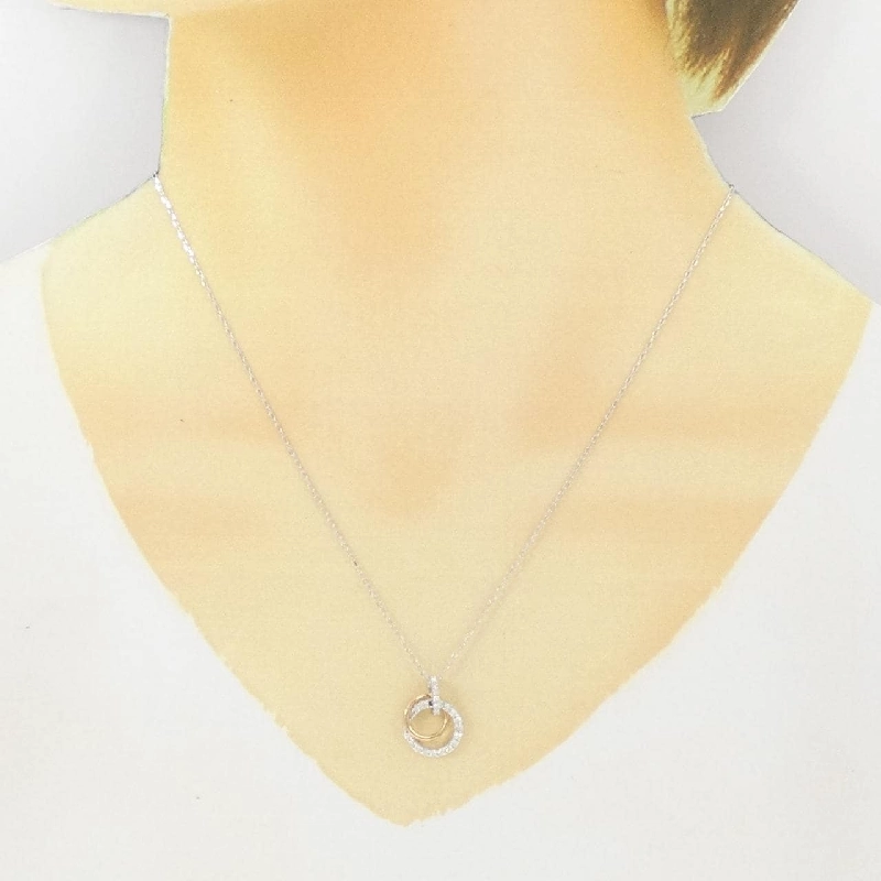 K18WG/K18PG Dây chuyền kim cương 0.25CT - Hàng hiệu Chính hãng 861219