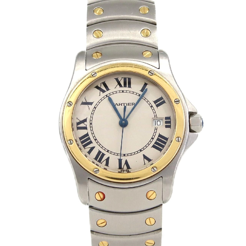 Cartier Santos Round MM Combi W20037R3 SSxYG Quartz - Hàng hiệu Authentic 873085