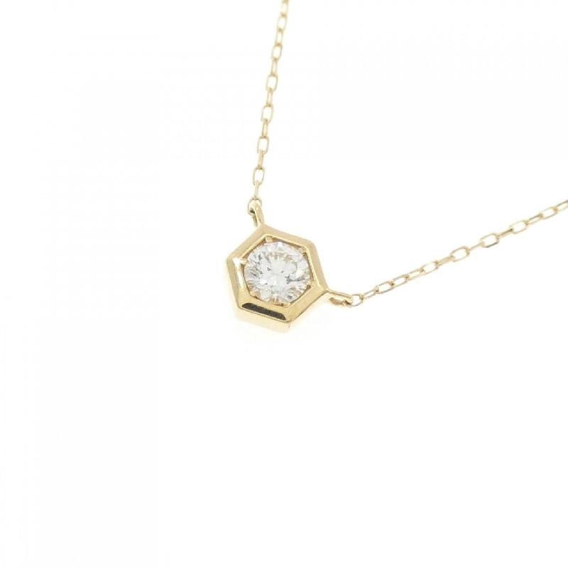 Dây chuyền kim cương K18YG 0.08CT - Hàng hiệu Chính hãng 861145