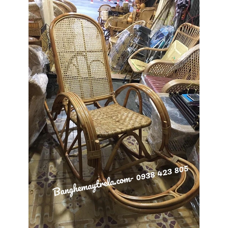 Ghế bập bênh kết hợp lưới mây đan 478123