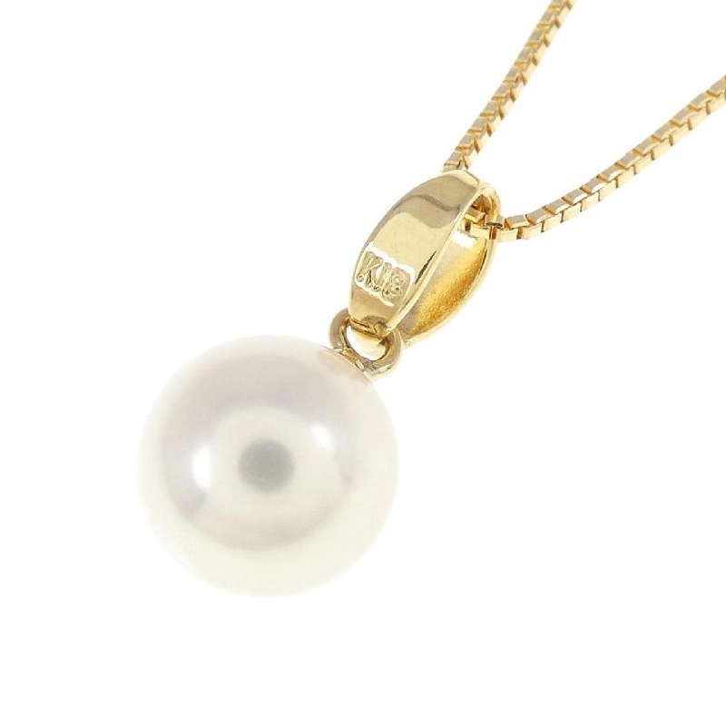 K18YG Ngọc trai Akoya Dây chuyền 7mm - Hàng hiệu Chính hãng 856904