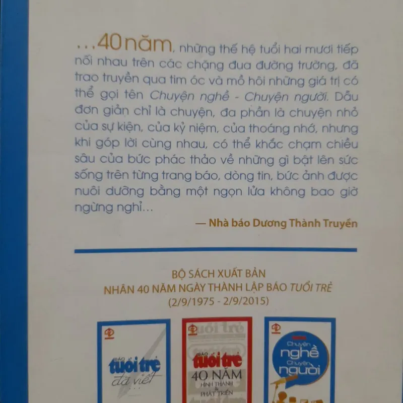 Báo tuổi trẻ - CHUYỆN NGHỀ CHUYỆN NGƯỜI 1031407