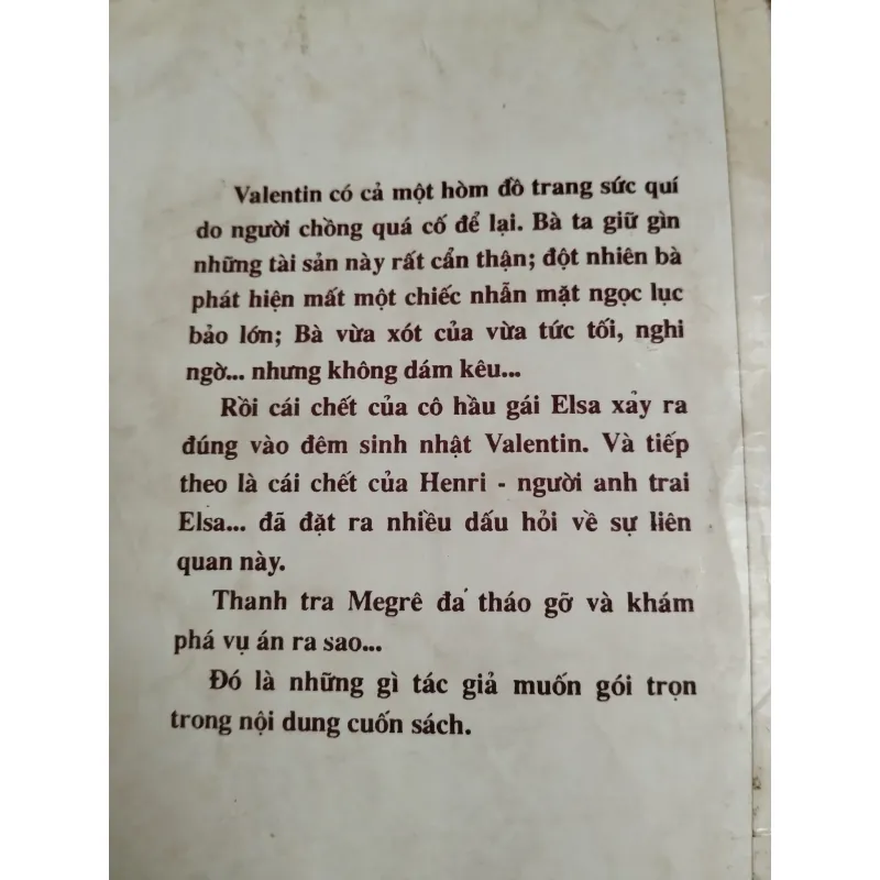 CHIẾC NHẪN MẶT NGỌC - GEORGES SIMENON 574617