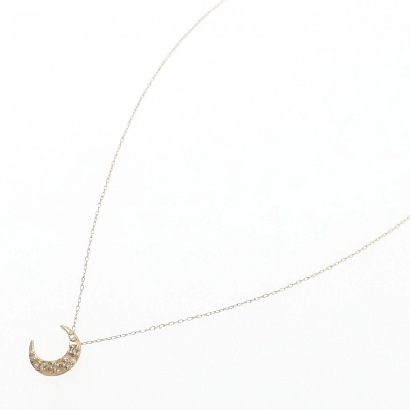 K10YG Mặt dây chuyền kim cương hình trăng 0.02CT - Hàng hiệu Chính hãng 859598